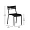Flash Furniture Black All-Weather Armless Steel Dining Chair, 2PK 2-XU-CH-10318-BK-GG - alternate 7